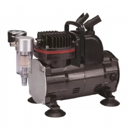 Airbrush Compressor Double Cylinder Art Model Leather Care Cake Color Makeup Tattoo Inkjet Pump